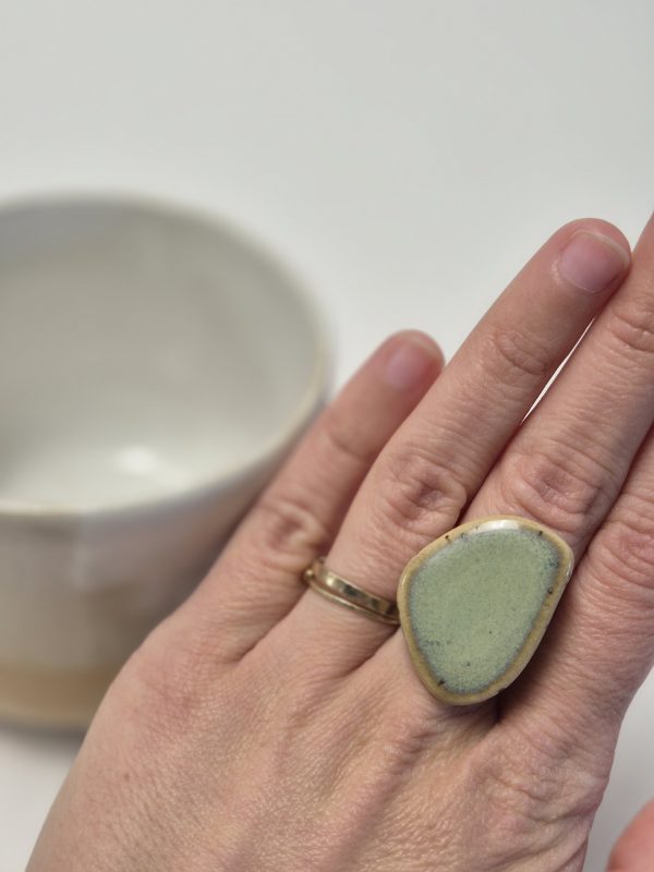 Ceramic ring in green