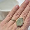 Leaf shaped ring