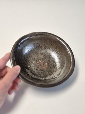 Wood fired dark bowl