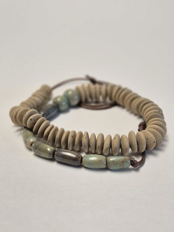 Ceramic beaded necklace