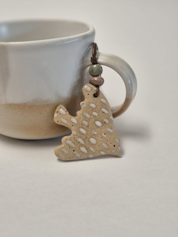 Ceramic bird pendant