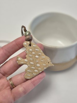 Ceramic bird pendant
