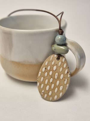 Ceramic bohemian pendant