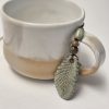 Ceramic leaf pendant