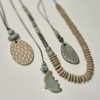 Ceramic leaf pendant