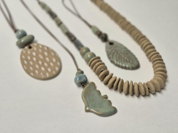 Ceramic beaded necklace