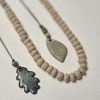 Ceramic necklace with beads