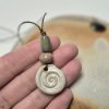 Ceramic pendant spiral