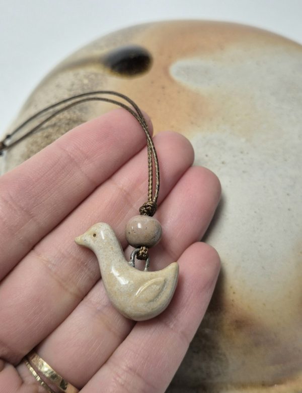Ceramic goose pendant