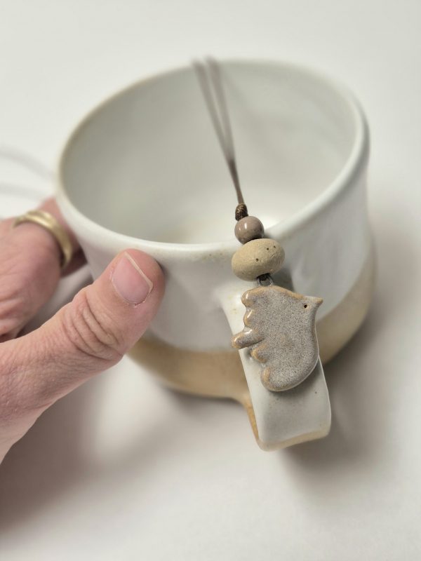Ceramic bird pendant
