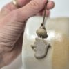 Ceramic bird pendant