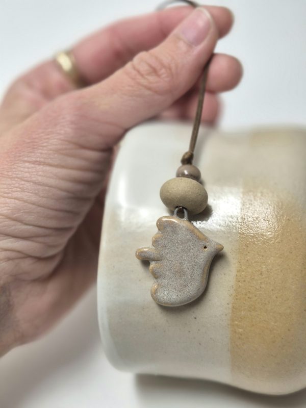 Ceramic bird pendant