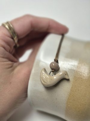 Ceramic goose pendant