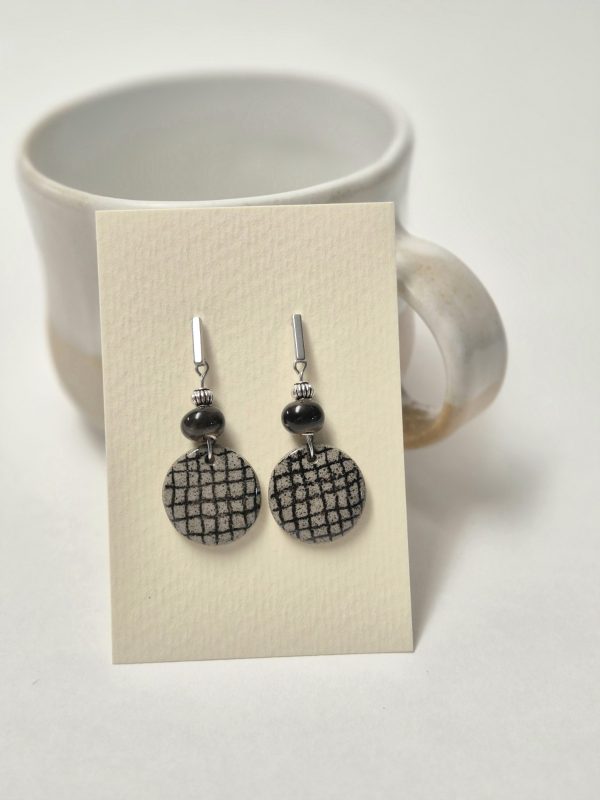 Ceramic dangle earrings