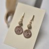 Ceramic floral earrings