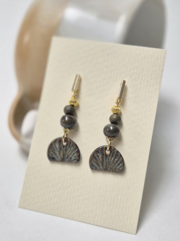 Ceramic drop earrings