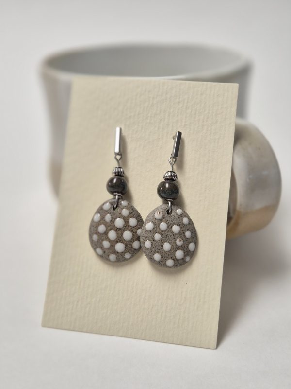 Ceramic drop earrings