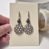Ceramic drop earrings