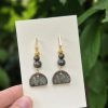 Ceramic drop earrings