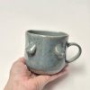 Ceramic tea mug in blue
