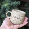 Rustic coffee cup