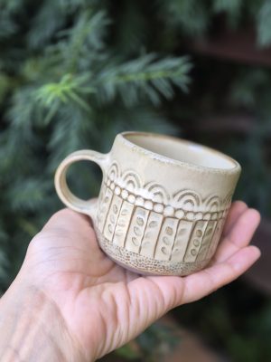 Rustic coffee cup