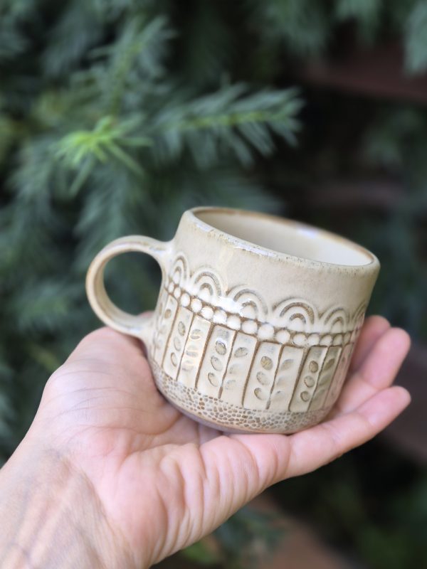 Rustic coffee cup