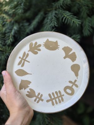 White ceramic plate