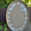 Ceramic oval plate